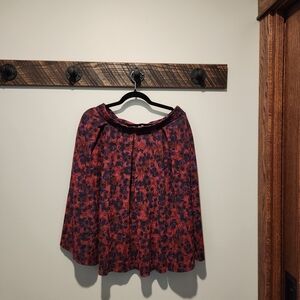 LuLaRoe Red and Black Mini Skater Skirt